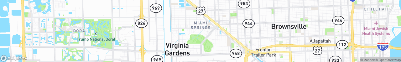 Miami Springs - map