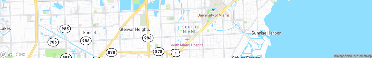 South Miami - map