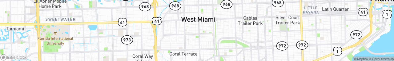 West Miami - map