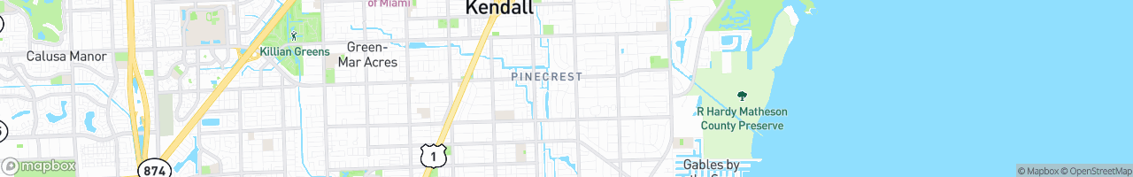 Pinecrest - map