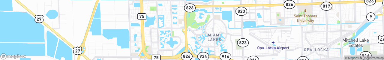 Miami Lakes - map