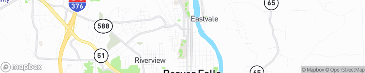 Beaver Falls - map