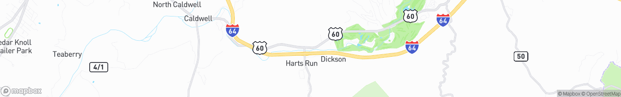 Dixon's Truck Stop - map
