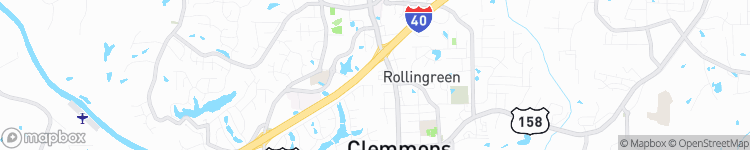 Clemmons - map