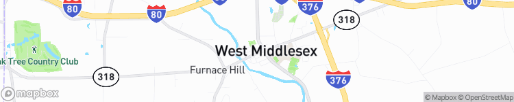 West Middlesex - map