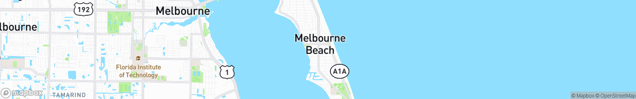 Melbourne Beach - map