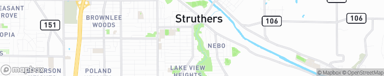 Struthers - map