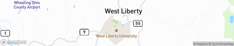 West Liberty - map