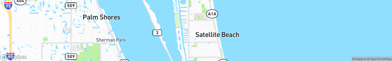Satellite Beach - map