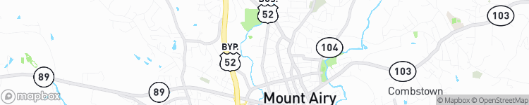 Mount Airy - map