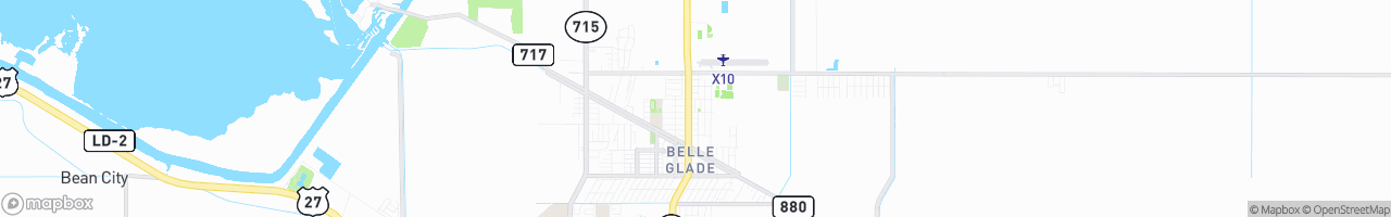Belle Glade - map