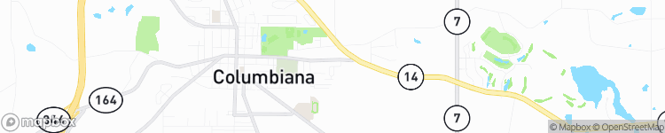 Columbiana - map