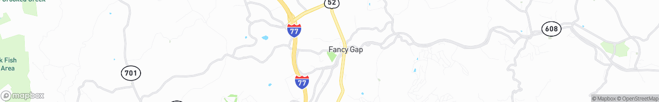Fancy Gap / Blue Ridge Parkway KOA Journey - map