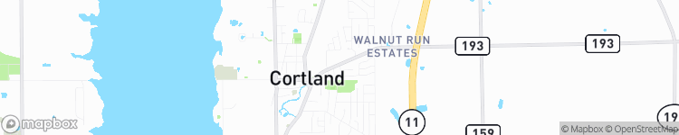 Cortland - map