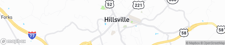 Hillsville - map