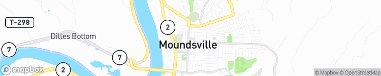 Moundsville - map