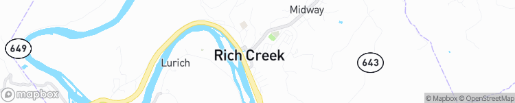 Rich Creek - map
