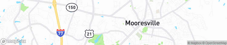 Mooresville - map