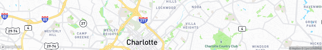 U-Haul Moving & Storage of Uptown Charlotte - map