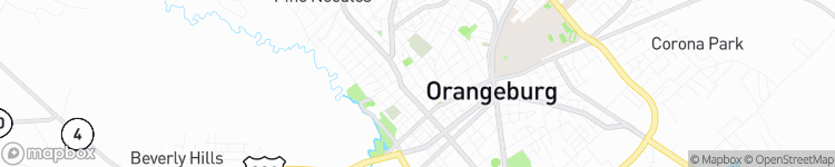 Orangeburg - map