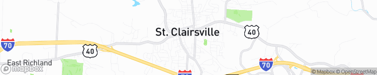 Saint Clairsville - map