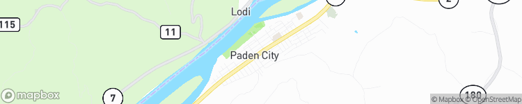Paden City - map