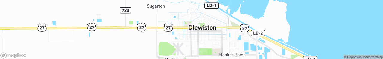 Clewiston - map