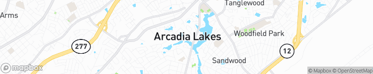 Arcadia Lakes - map