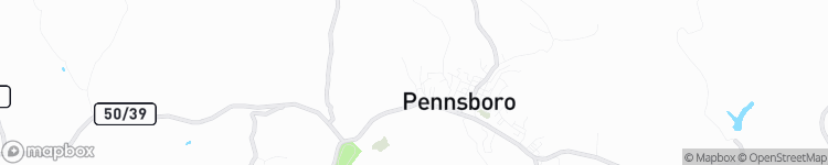 Pennsboro - map