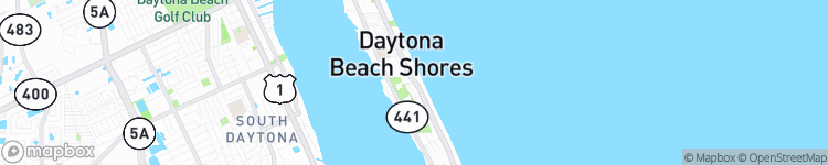 Daytona Beach Shores - map
