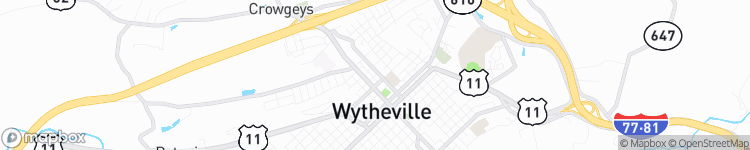 Wytheville - map