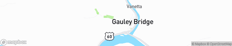Gauley Bridge - map