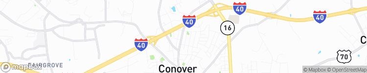 Conover - map