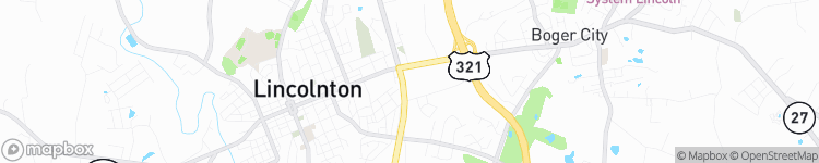 Lincolnton - map