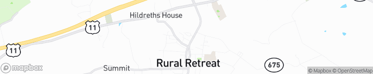 Rural Retreat - map