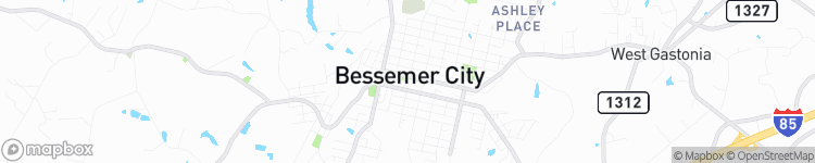 Bessemer City - map