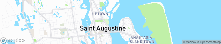 Saint Augustine - map