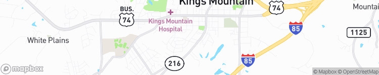 Kings Mountain - map