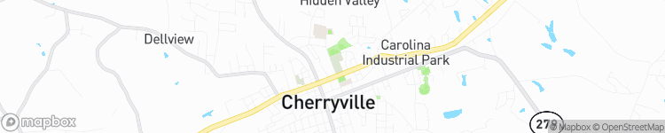 Cherryville - map