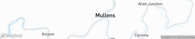 Mullens - map