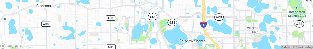 Orlando Truck Stop - map