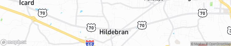 Hildebran - map