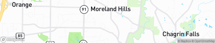 Moreland Hills - map