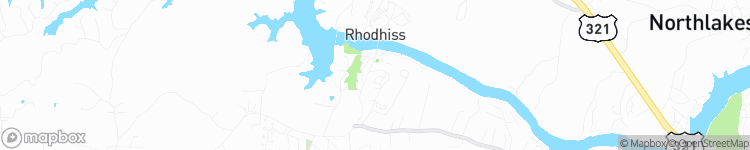 Rhodhiss - map