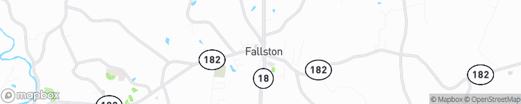 Fallston - map