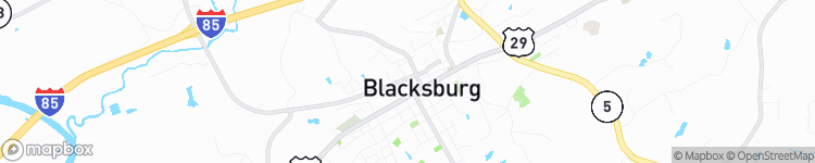 Blacksburg - map