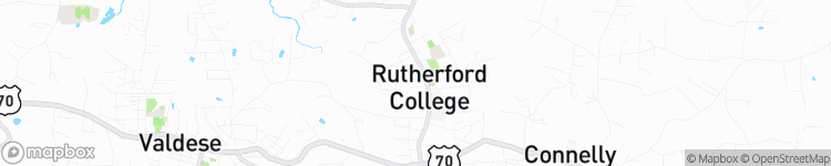 Rutherford College - map