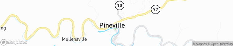 Pineville - map
