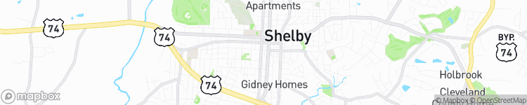 Shelby - map