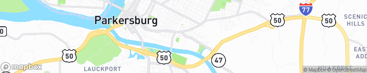 Parkersburg - map